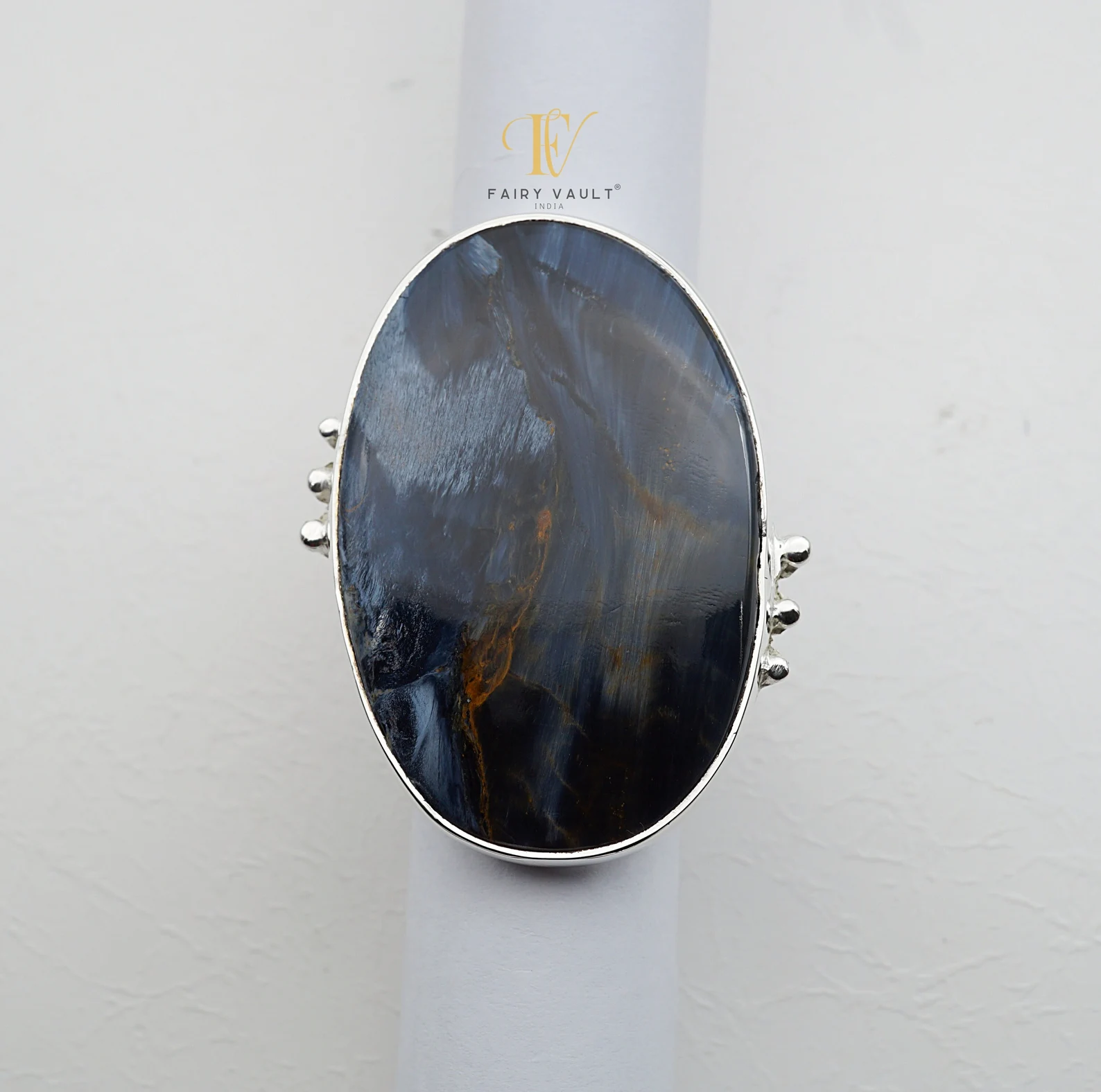 Adjustable Pietersite Ring